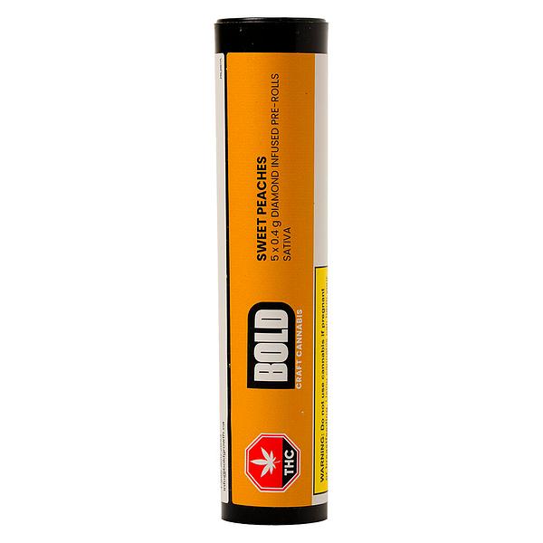 BOLD GLAZED - Sweet Peaches Diamond Infused Pre-Rolls