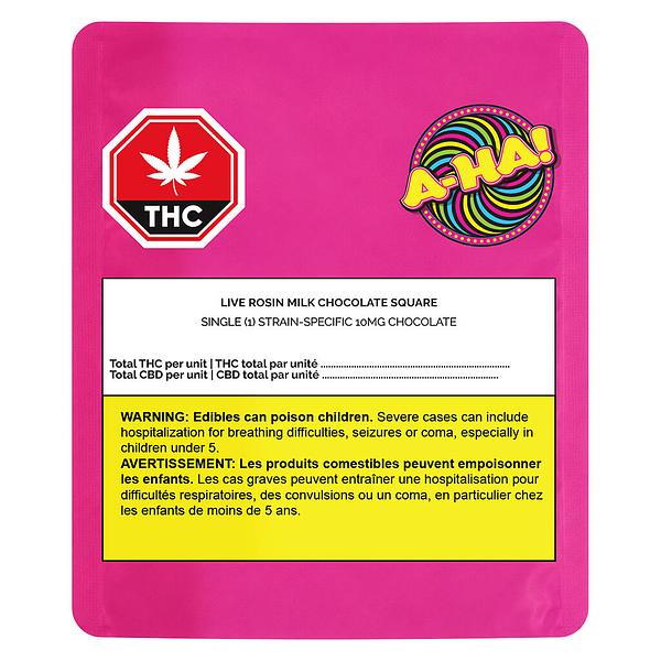 A-HA! - Live Rosin Milk Chocolate Square