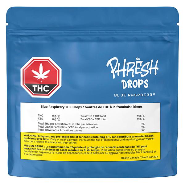Phresh Thc Drops - Blue Raspberry THC Drops