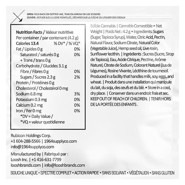 1964 - THC:CBD Cherry Cola Live Rosin Gummies