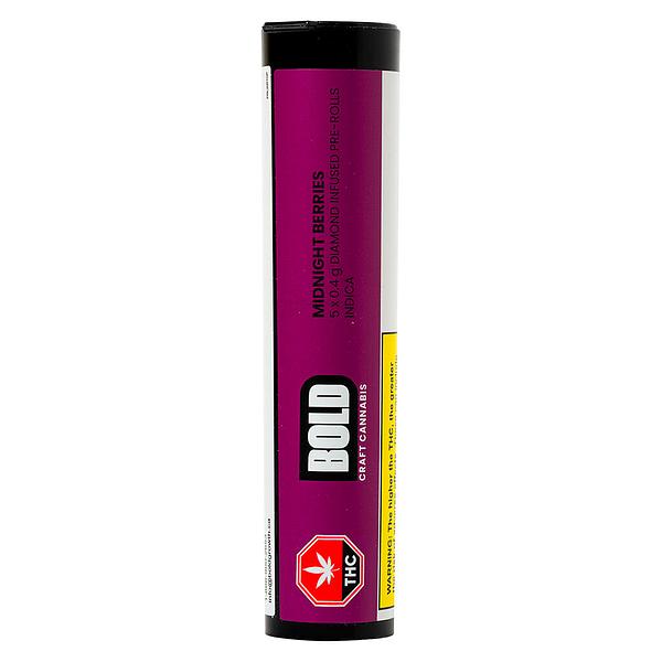 BOLD GLAZED - Midnight Berries Diamond Infused Pre Roll