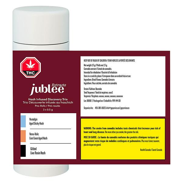 Jublee Extracts - Hash Infused Discovery Trio