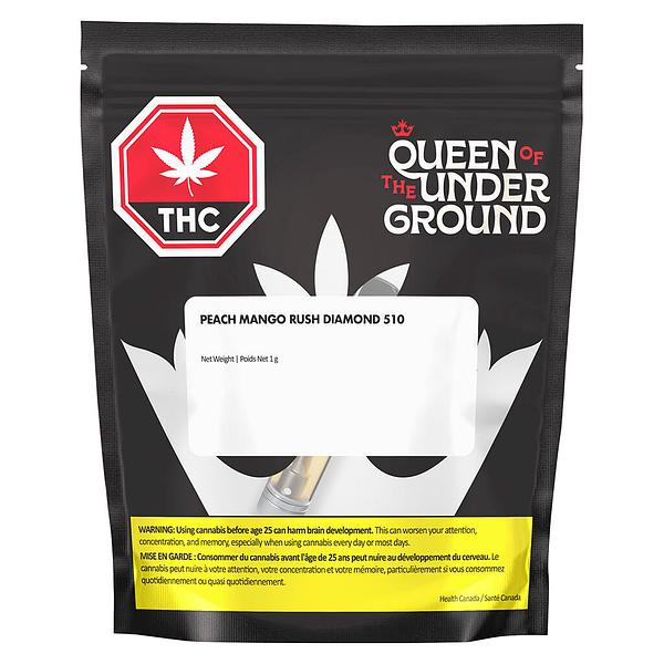 Queen of the Underground - Peach Mango Rush Diamond 510 Thread Cartridge
