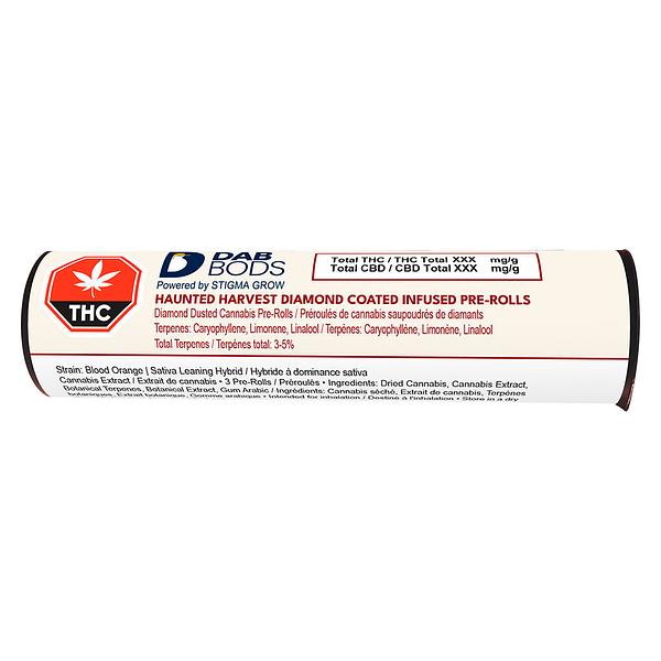Dab Bods - Haunted Harvest Diamond Coated Infused Pre Roll