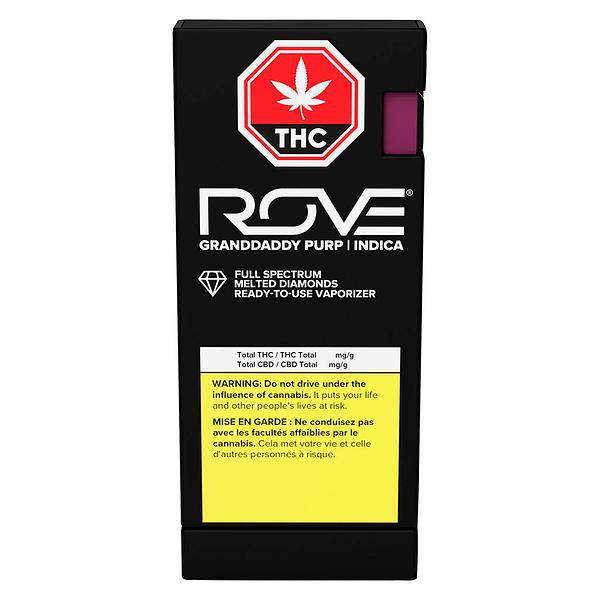 Rove - Granddaddy Purp Melted Diamond Live Resin Minibar Vapo AIO