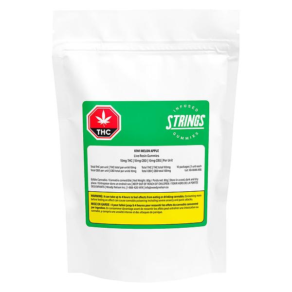Strings - Kiwi Melon Apple 1:1:1 Live Rosin Gummies
