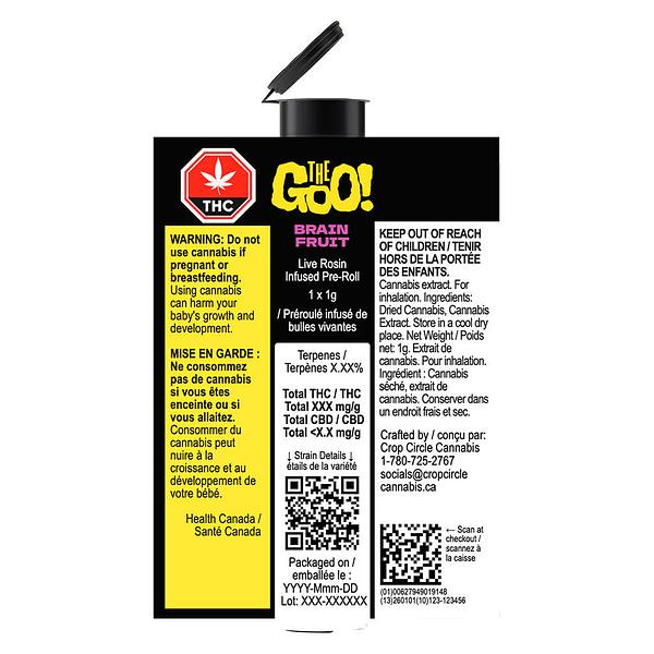 The Goo! - Brain Fruit Live Rosin Infused Pre Roll