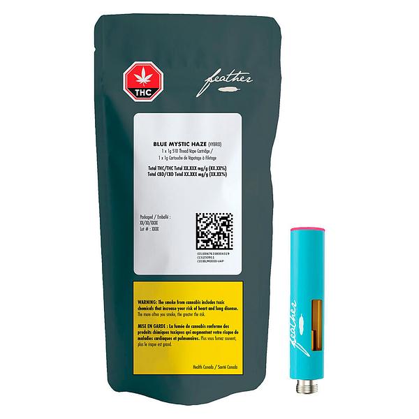 Feather - Blue Mystic Haze 510 Thread Cartridge
