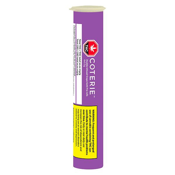 Coterie - Double Infused Grape Gotti Pre Roll