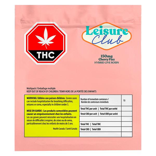 Leisure Club - 150MG Cherry Fizz Multi Pack Hybrid Live Rosin