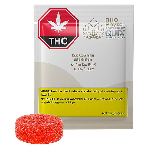 RHO Phyto - Rapid Act Gummies Quix Multipack Sour Yuzu Razz 10 Thc