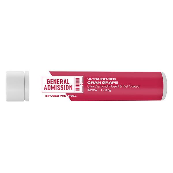 General Admission - Cran Grape Diamond Infused Pre Roll