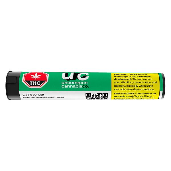 Uncommon Cannabis Co. - Grape Burger Pre Roll
