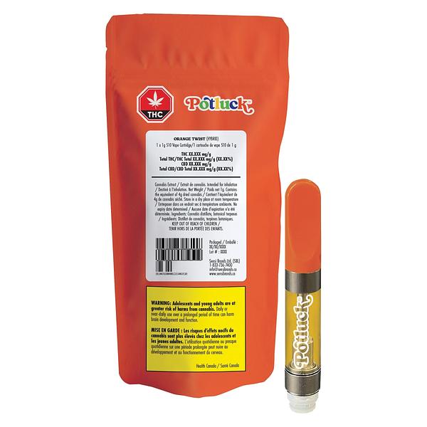 Potluck - Orange Twist 510 Thread Cartridge image 4