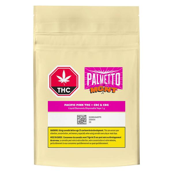 Palmetto - Pacific Pink THC Diamonds + CBG & CBC - Mgnt Disposable Vape