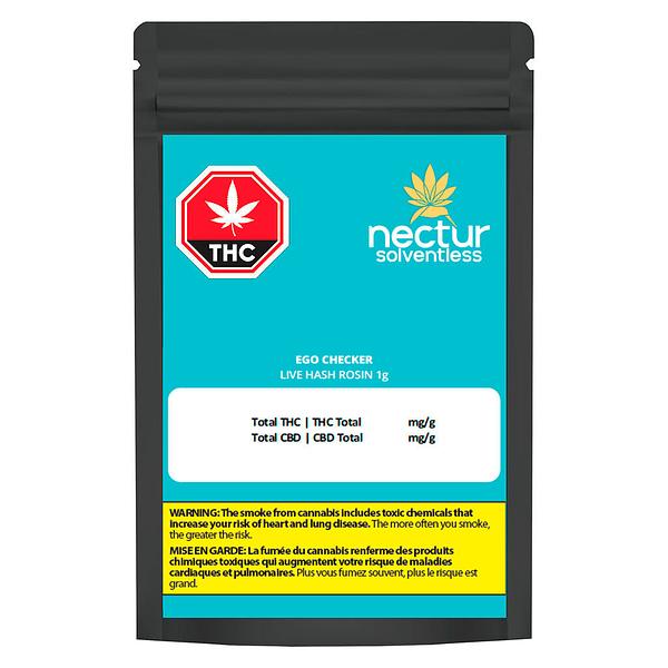 Nectur Solventless - Ego Checker Live Hash Rosin