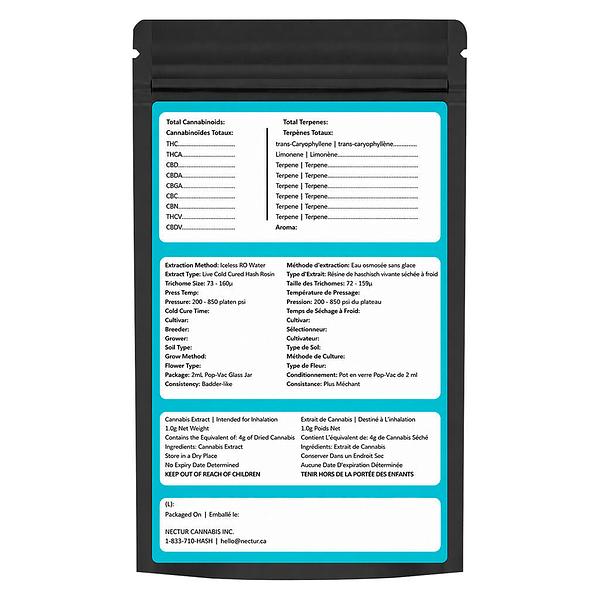 Nectur Solventless - Ego Checker Live Hash Rosin