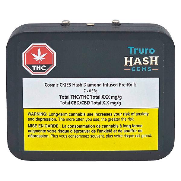 Truro Hash Gems - Cosmic Ckies Hash Diamond Infused Pre Roll