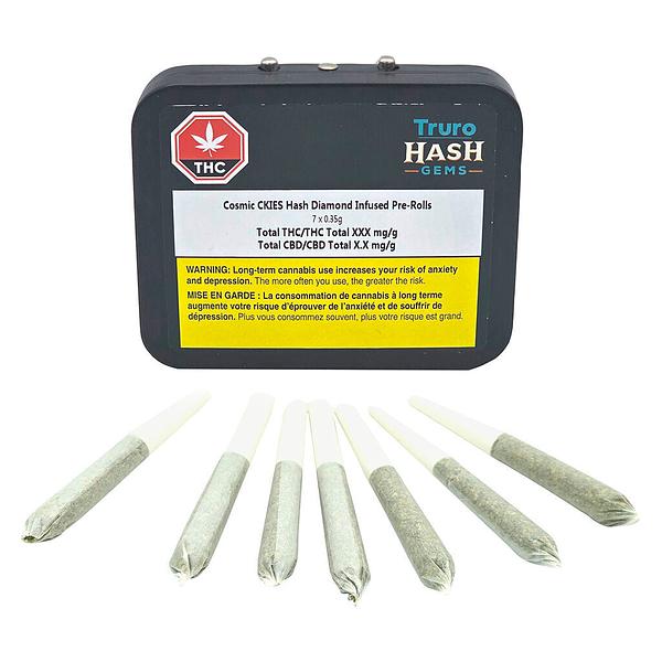 Truro Hash Gems - Cosmic Ckies Hash Diamond Infused Pre Roll