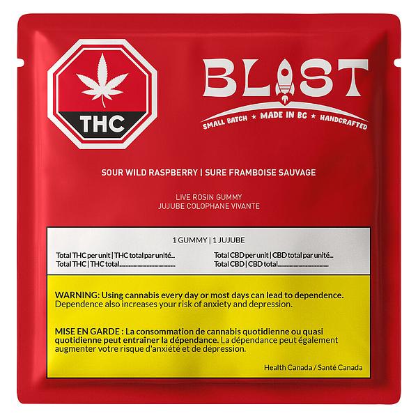BLAST - Wild Raspberry Live Rosin Chews