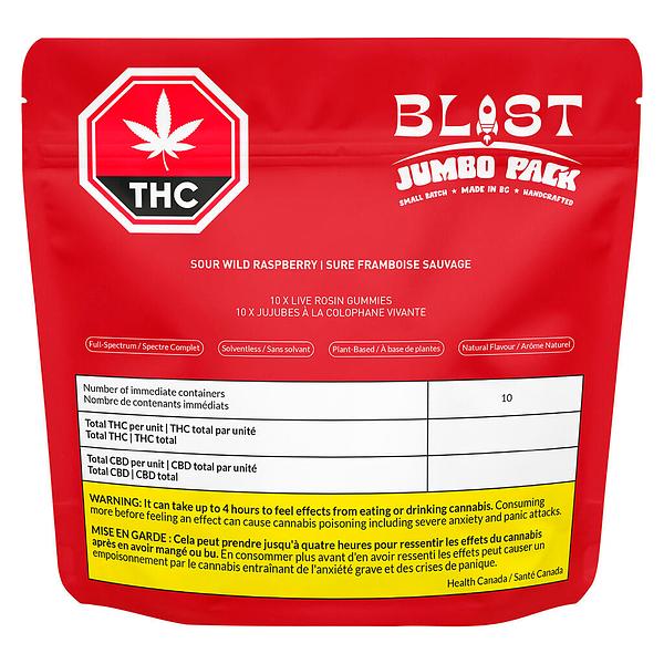 BLAST - Wild Raspberry Live Rosin Chews