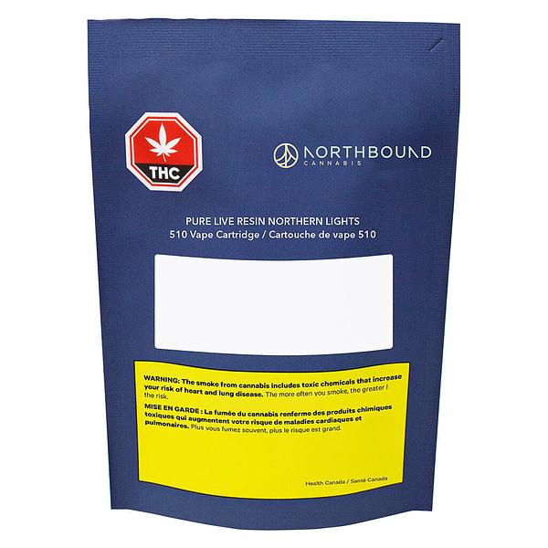 Northbound Cannabis - Pure Live Resin Northern Lights 510 Thread Cartridge