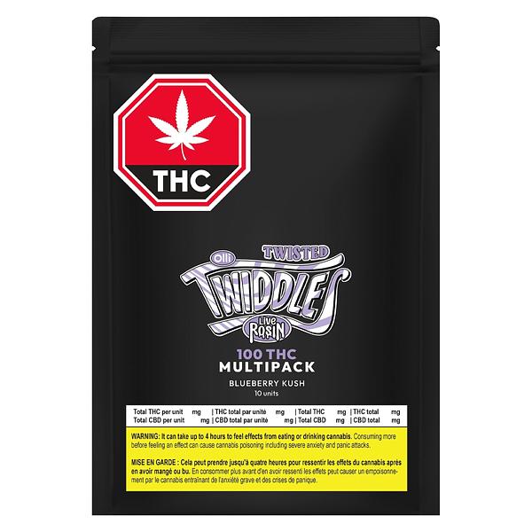 Twiddles - 100 Thc Multipack Live Rosin Twisted Blueberry Kush