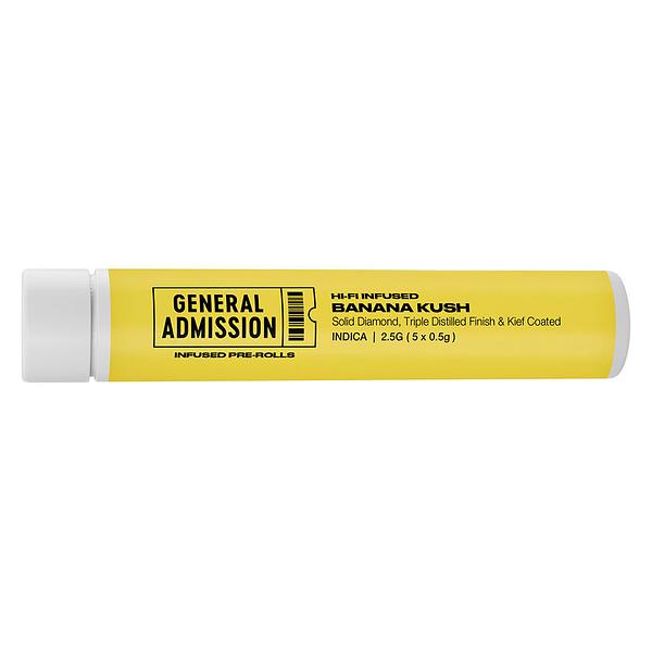 General Admission - Banana Kush Hi Fi Infused Pre Roll