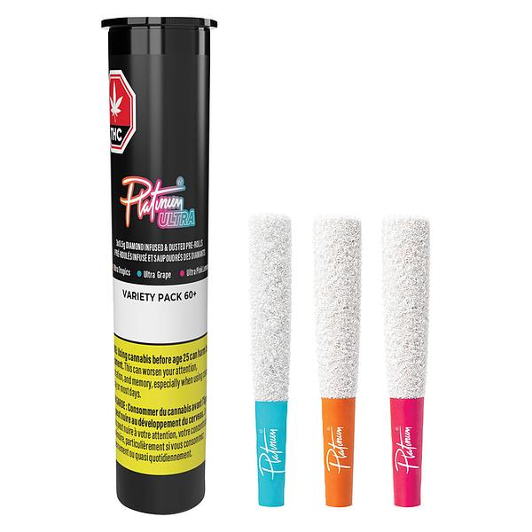 Platinum Ultra - Variety Pack 60+ Diamond Infused & Dusted Pre Roll