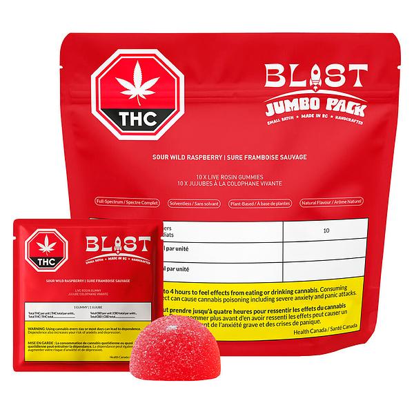 BLAST - Wild Raspberry Live Rosin Chews