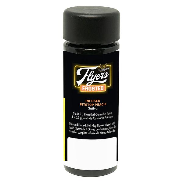 Claybourne - Flyers Frosted Infused Pitstop Peach Infused Pre Roll