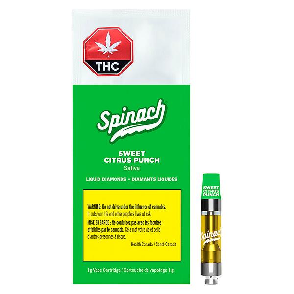 Spinach - Sweet Citrus Punch Liquid Diamonds 510 Thread Cartridge