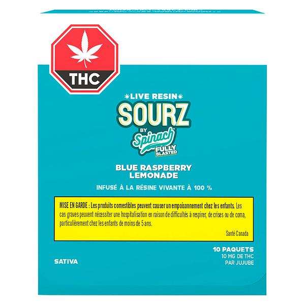 SOURZ by Spinach - Fully Blasted Blue Raspberry Lemonade Live Resin Sativa Gumm