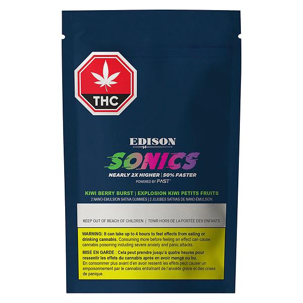 Edison Sonics - Kiwi Berry Burst 1:1 CBD:THC Multipack Nano Chews