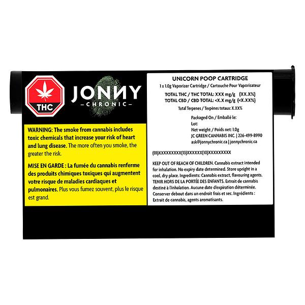 Jonny Chronic - Unicorn Poop 510 Thread Cartridge