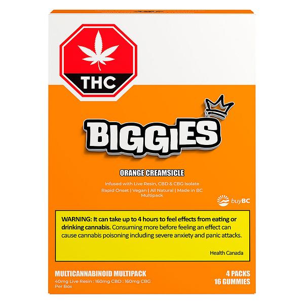Biggies by Even - Orange Creamsicle 4:4:1 CBG:CBD:THC Chews