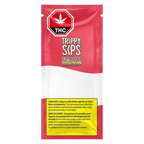 Trippy Sips - Lychee Pink Lemonade Liquid Diamonds 97+ Vape 510 Thread Cartridge