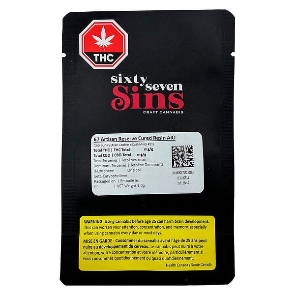 Sixty Seven Sins - 67 Artisan Reserve Cured Resin AIO
