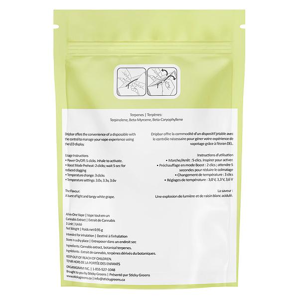 Sticky Greens - White Grape Crusher Dripbar All in one