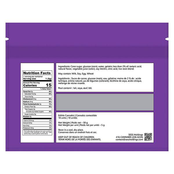 Orbit - 10 Gemz Grape Escape (Sour Gummies) Live Resin Blend