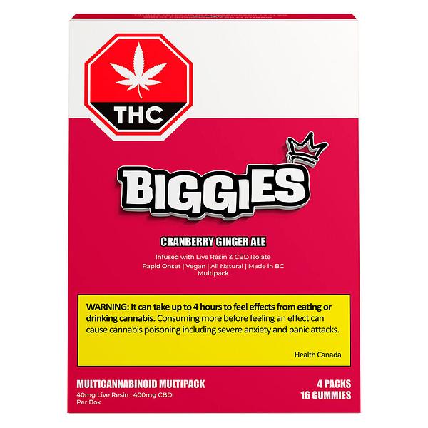 BIGGIES - Cranberry Ginger Ale Multipack