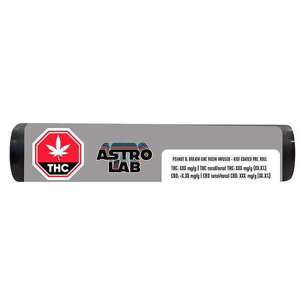 Astrolab - Peanut Butter Breath Live Rosin Infused + Kief Coated Pre-Roll