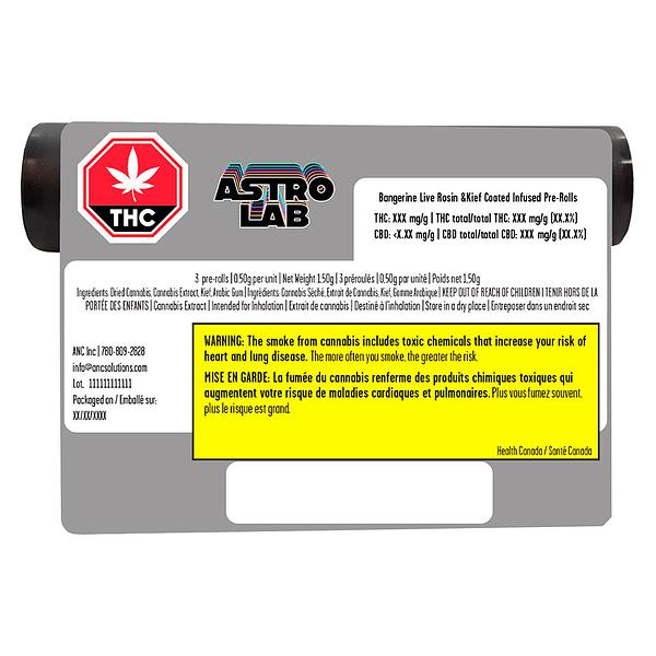 Astrolab - Banjerine Live Rosin Infused Kief Coated Pre-Roll