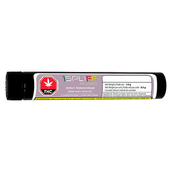 1Spliff Infused - Bubba G Diamond Infused Pre-Roll