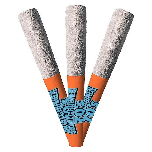 Skullcrusher 70's by RAD - Quad Diamond Infused Pre Roll - Iced Peach