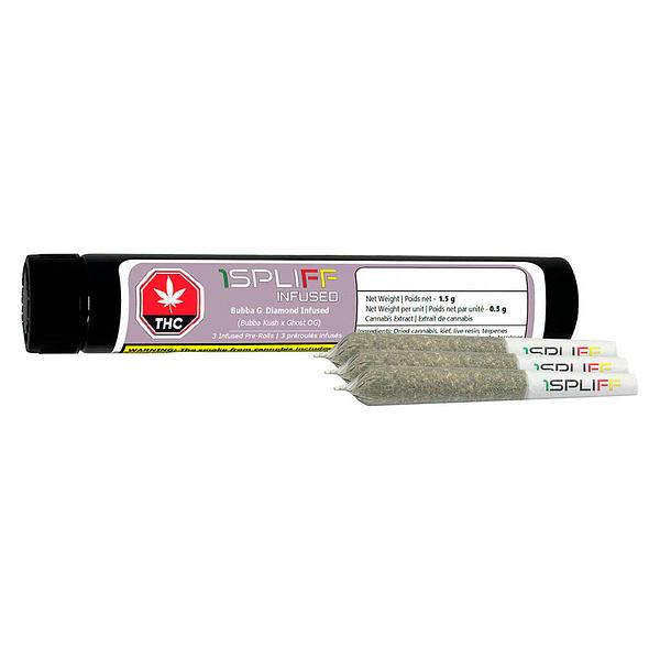 1Spliff Infused - Bubba G Diamond Infused Pre-Roll