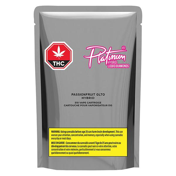 Platinum - Passionfruit GLTO Liquid Diamond 510 Thread Cartidge