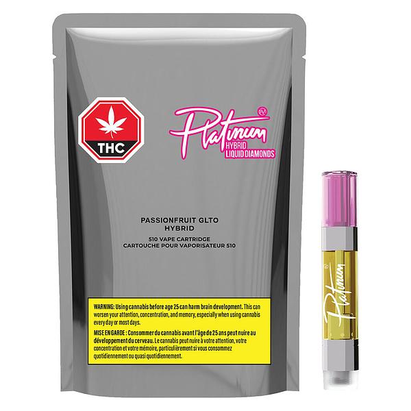 Platinum - Passionfruit GLTO Liquid Diamond 510 Thread Cartidge