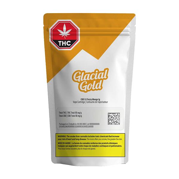 Glacial Gold - CBD 3:1 Fuzzy Mango 510 Thread Cartridge