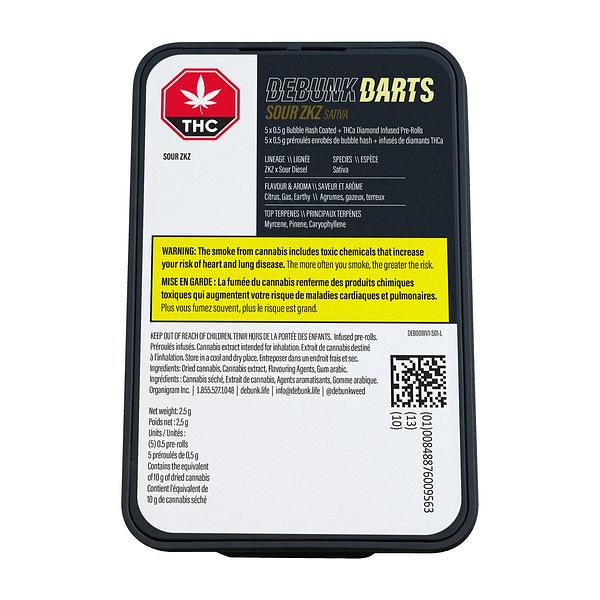 DEBUNK - Sour Zkz Bubble Hash Coated Infused Pre Roll